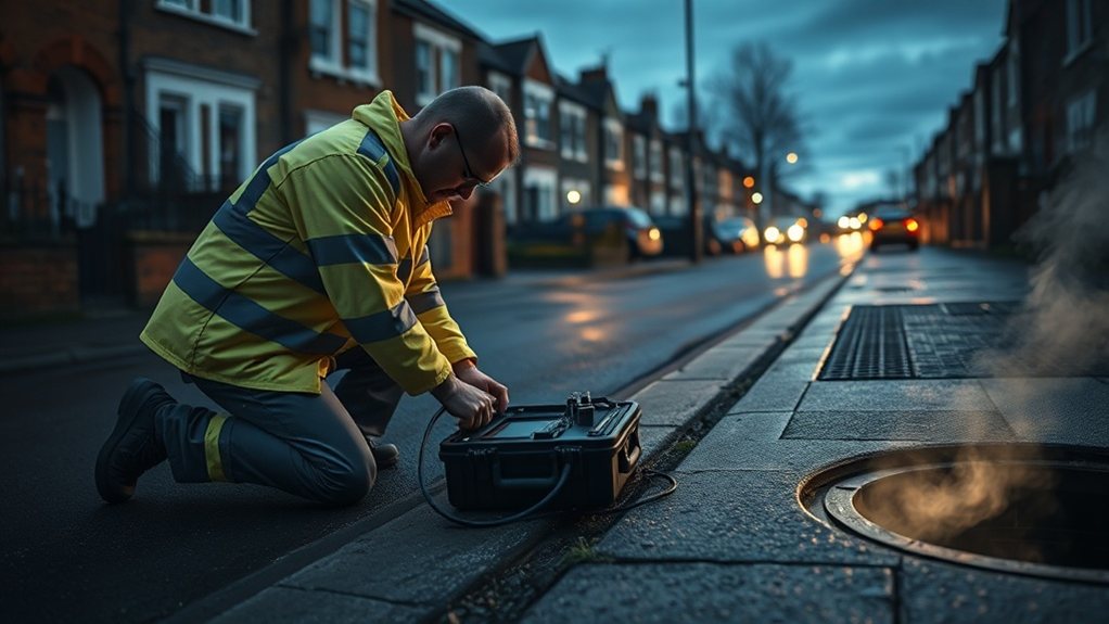 No-dig underground leak detection equipment in Cricklewood